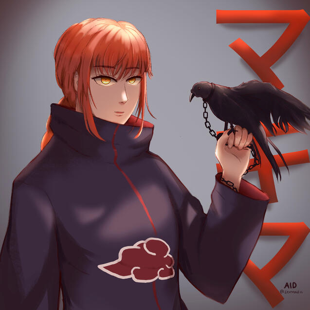 Makima as an Akatsuki Fanart